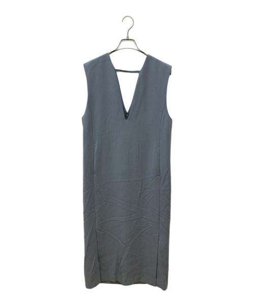 UNITED ARROWS（ユナイテッドアローズ）UNITED ARROWS (ユナイテッドアローズ) AC/P ディープVネック ジャンパースカート グレー サイズ:36の古着・服飾アイテム