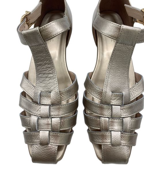 HIMIKO（ヒミコ）HIMIKO (ヒミコ) ソフトスクエアグルカサンダル ブロンズ サイズ:25cmの古着・服飾アイテム