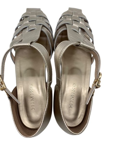 HIMIKO（ヒミコ）HIMIKO (ヒミコ) ソフトスクエアグルカサンダル ブロンズ サイズ:25cmの古着・服飾アイテム