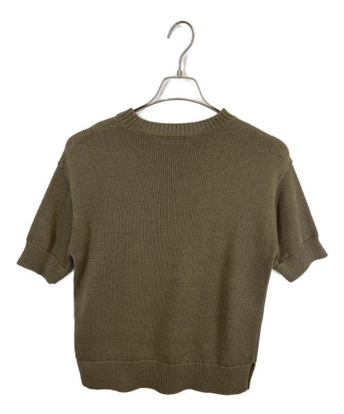 theory（セオリー）theory (セオリー) 半袖ニット カーキ サイズ:Pの古着・服飾アイテム