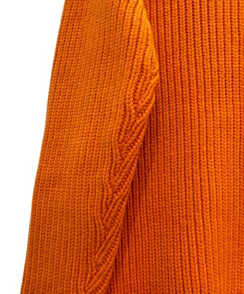 HERMES（エルメス）HERMES (エルメス) カシミヤ ドライバーズニット オレンジ サイズ:XLの古着・服飾アイテム