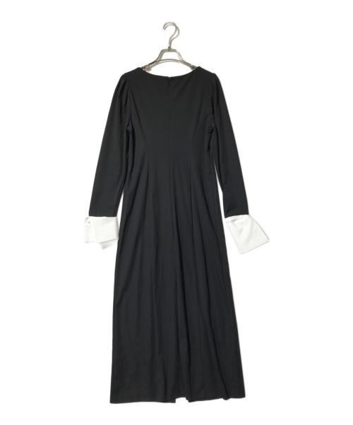 JILL STUART（ジルスチュアート）JILL STUART (ジルスチュアート) レーヨンジャージーペンシルドレス ブラック サイズ:2の古着・服飾アイテム