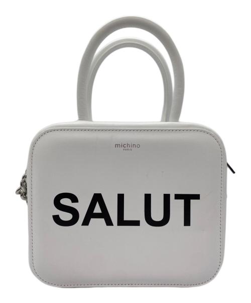 michino（ミチノ）michino (ミチノ) サリューピガルバッグスモール ホワイトの古着・服飾アイテム