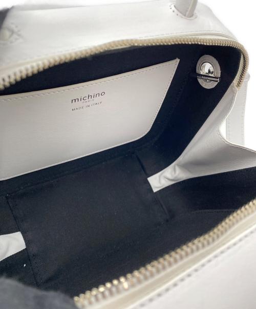 michino（ミチノ）michino (ミチノ) サリューピガルバッグスモール ホワイトの古着・服飾アイテム