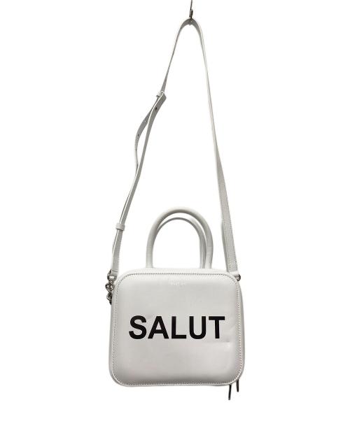 michino（ミチノ）michino (ミチノ) サリューピガルバッグスモール ホワイトの古着・服飾アイテム