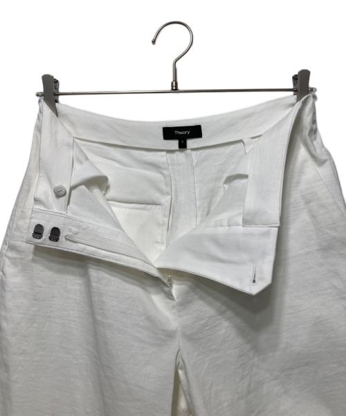 theory（セオリー）theory (セオリー) Good Crunch W Cuff Pant C ホワイト サイズ:２の古着・服飾アイテム