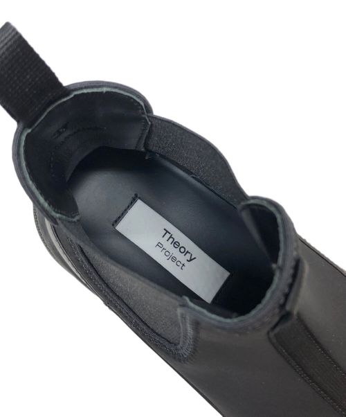 theory（セオリー）theory (セオリー) チェルシーブーツ/ショートブーツ/サイドゴアブーツ ブラック サイズ:37の古着・服飾アイテム