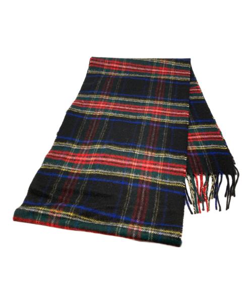 JOHNSTONS OF ELGIN（ジョンストンズオブエルガン）JOHNSTONS OF ELGIN (ジョンストンズオブエルガン) カシミヤチェックマフラー マルチカラーの古着・服飾アイテム