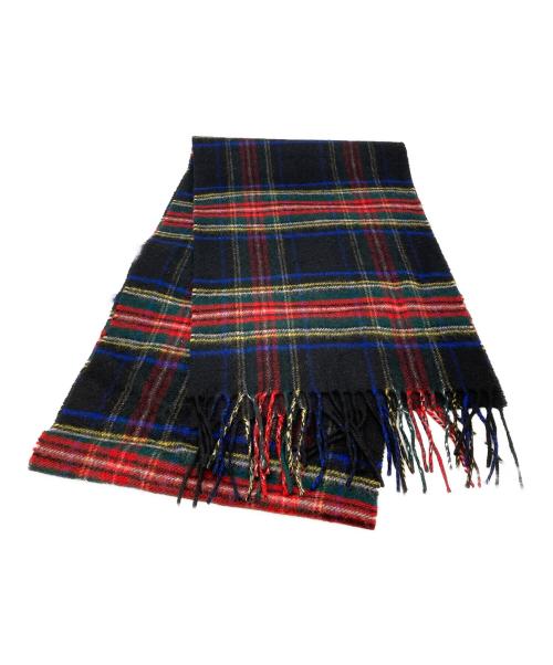 JOHNSTONS OF ELGIN（ジョンストンズオブエルガン）JOHNSTONS OF ELGIN (ジョンストンズオブエルガン) カシミヤチェックマフラー マルチカラーの古着・服飾アイテム