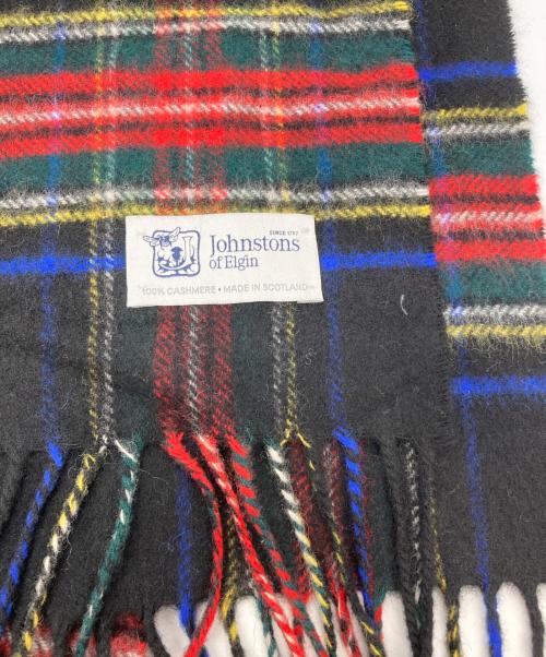 JOHNSTONS OF ELGIN（ジョンストンズオブエルガン）JOHNSTONS OF ELGIN (ジョンストンズオブエルガン) カシミヤチェックマフラー マルチカラーの古着・服飾アイテム