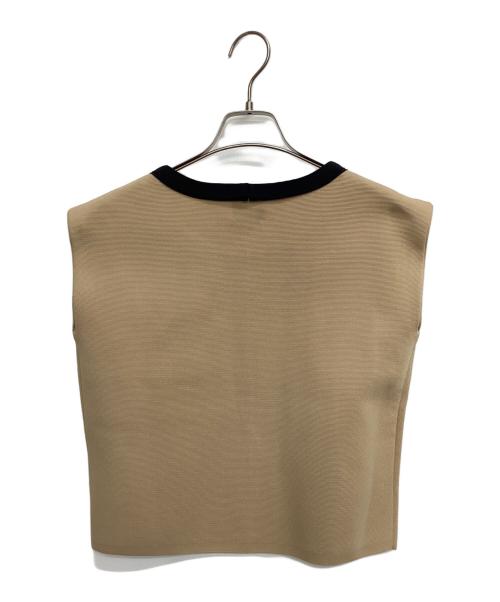 LANVIN COLLECTION（ランバンコレクション）LANVIN COLLECTION (ランバンコレクション) ローズモチーフニット ベージュ サイズ:38の古着・服飾アイテム