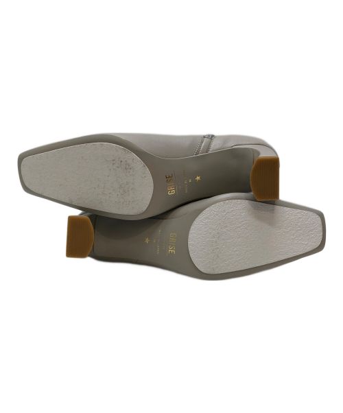 Le Talon GRISE（ル タロン グリーズ）Le Talon GRISE (ル タロン グリーズ) ショートブーツ ライトグレー サイズ:Mの古着・服飾アイテム