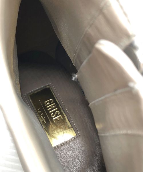 Le Talon GRISE（ル タロン グリーズ）Le Talon GRISE (ル タロン グリーズ) ショートブーツ ライトグレー サイズ:Mの古着・服飾アイテム