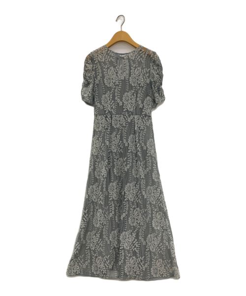 Kaene（カエン）kaene (カエン) 配色レースエプロンワンピース スカイブルー サイズ:34の古着・服飾アイテム