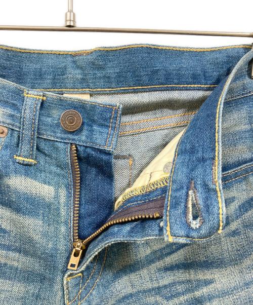 RRL（ダブルアールエル）RRL (ダブルアールエル) ダメージ加工デニムパンツ インディゴ サイズ:SIZE 63.5cm (W25)の古着・服飾アイテム