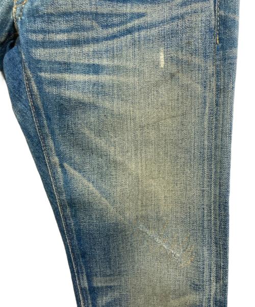 RRL（ダブルアールエル）RRL (ダブルアールエル) ダメージ加工デニムパンツ インディゴ サイズ:SIZE 63.5cm (W25)の古着・服飾アイテム