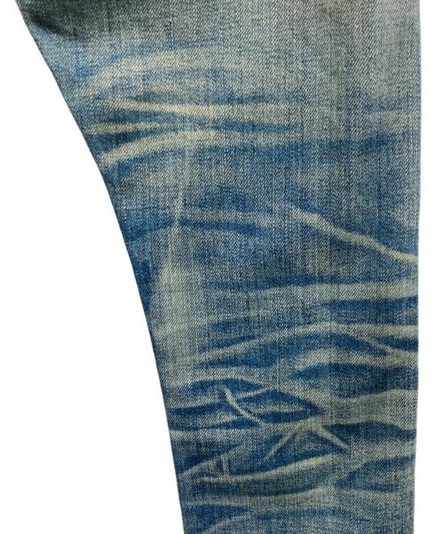 RRL（ダブルアールエル）RRL (ダブルアールエル) ダメージ加工デニムパンツ インディゴ サイズ:SIZE 63.5cm (W25)の古着・服飾アイテム