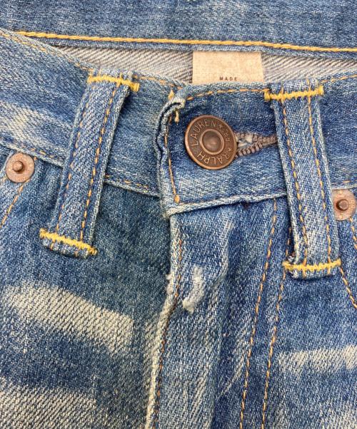 RRL（ダブルアールエル）RRL (ダブルアールエル) ダメージ加工デニムパンツ インディゴ サイズ:SIZE 63.5cm (W25)の古着・服飾アイテム