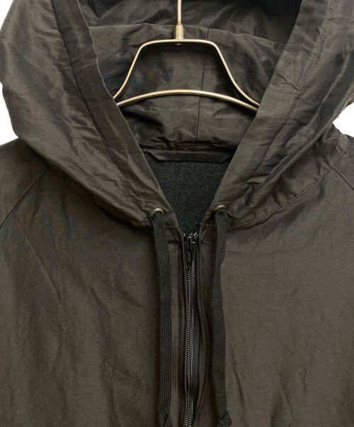 COMOLI（コモリ）COMOLI (コモリ) Cotton Silk Hooded Long Coat（コットンシルクフーデッドロングコート） ブラック サイズ:2の古着・服飾アイテム