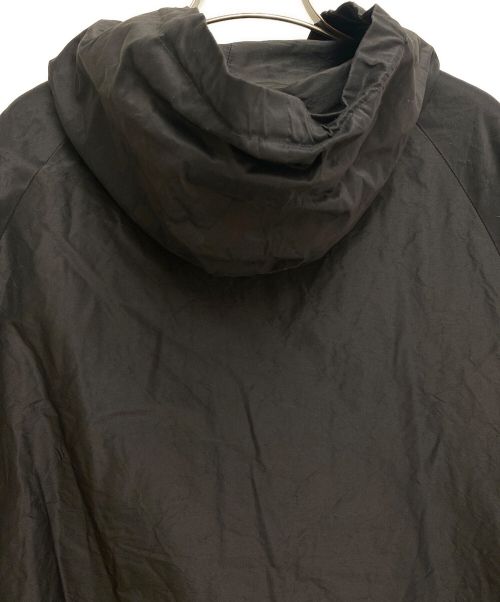 COMOLI（コモリ）COMOLI (コモリ) Cotton Silk Hooded Long Coat（コットンシルクフーデッドロングコート） ブラック サイズ:2の古着・服飾アイテム