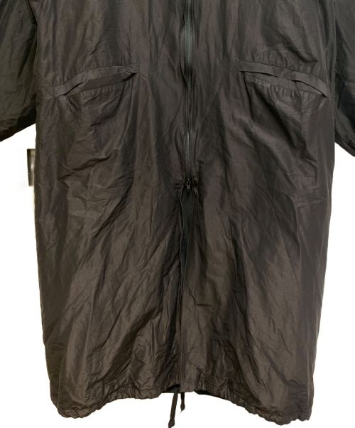 COMOLI（コモリ）COMOLI (コモリ) Cotton Silk Hooded Long Coat（コットンシルクフーデッドロングコート） ブラック サイズ:2の古着・服飾アイテム