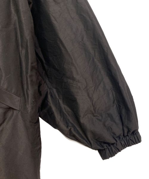COMOLI（コモリ）COMOLI (コモリ) Cotton Silk Hooded Long Coat（コットンシルクフーデッドロングコート） ブラック サイズ:2の古着・服飾アイテム