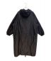 COMOLI (コモリ) Cotton Silk Hooded Long Coat（コットンシルクフーデッドロングコート） ブラック サイズ:2：72000円