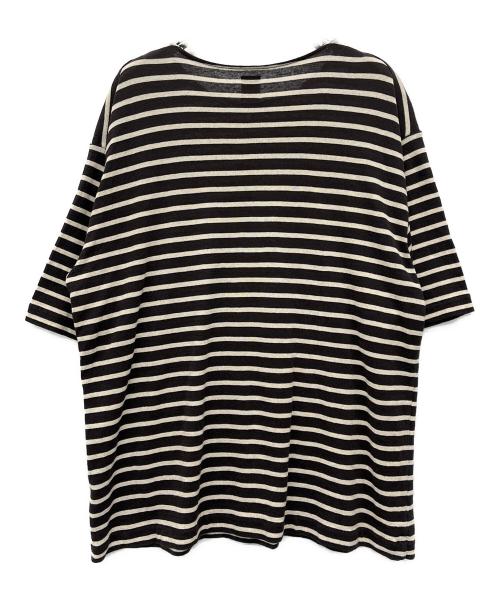 BATONER（バトナ―）BATONER (バトナ―) COTTON-LINEN SHORT SLEEVE BASQUE SHIRT ブラウン サイズ:3の古着・服飾アイテム