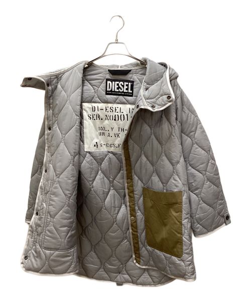 DIESEL（ディーゼル）DIESEL (ディーゼル) W-MILES 中綿インナーコート グレー サイズ:Mの古着・服飾アイテム