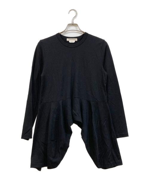COMME des GARCONS（コムデギャルソン）COMME des GARCONS (コムデギャルソン) アシンメトリーカットソー ブラック サイズ:Sの古着・服飾アイテム