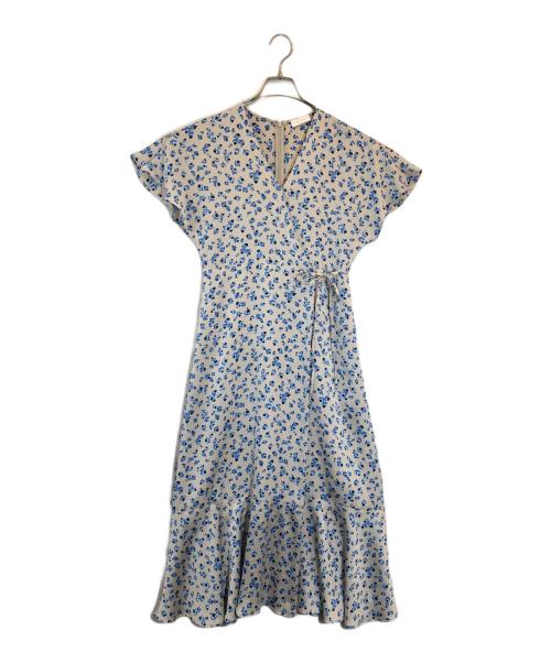 BALLSEY（ボールジィ）BALLSEY (ボールジィ) プティフラワープリント カシュクールワンピース ベージュ サイズ:SIZE 34の古着・服飾アイテム