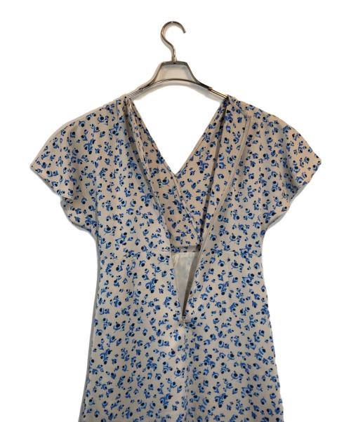 BALLSEY（ボールジィ）BALLSEY (ボールジィ) プティフラワープリント カシュクールワンピース ベージュ サイズ:SIZE 34の古着・服飾アイテム