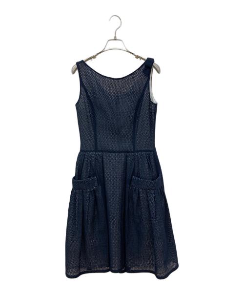 FOXEY（フォクシー）FOXEY (フォクシー) スクエアカットレースドレス ネイビー サイズ:40の古着・服飾アイテム