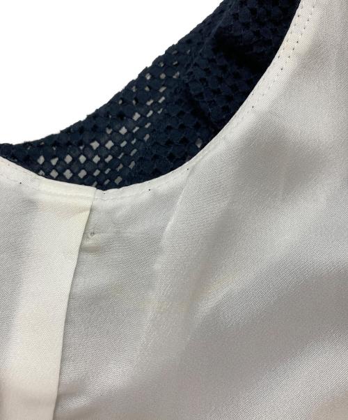 FOXEY（フォクシー）FOXEY (フォクシー) スクエアカットレースドレス ネイビー サイズ:40の古着・服飾アイテム