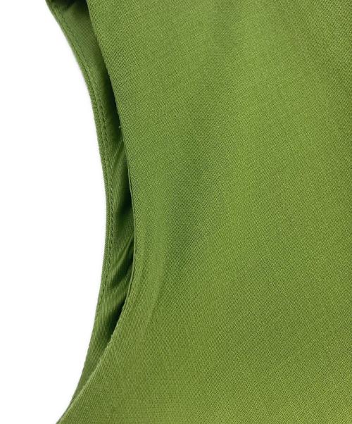 MaxMara（マックスマーラ）MaxMara (マックスマーラ) フレンチスリーブワンピース グリーン サイズ:40の古着・服飾アイテム