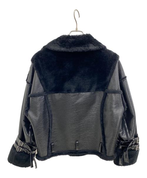 FenG CHen WANG（フェンチェンワン）FenG CHen WANG (フェンチェンワン) フェイクムートンジャケット ブラック サイズ:Sの古着・服飾アイテム