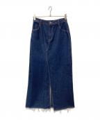 journal standard L'essageジャーナルスタンダード レサージュ）の古着「12.5OZデニム スリットスカート」｜インディゴ