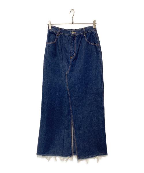 journal standard L'essage（ジャーナルスタンダード レサージュ）journal standard L'essage (ジャーナルスタンダード レサージュ) 12.5OZデニム スリットスカート インディゴ サイズ:36の古着・服飾アイテム