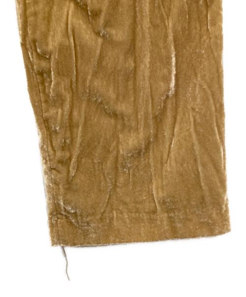 CLANE（クラネ）CLANE (クラネ) MINAMI TANAKA (ミナミ タナカ) COLOR LINE VELOR PANTS ベージュの古着・服飾アイテム