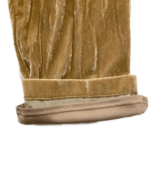 CLANE（クラネ）CLANE (クラネ) MINAMI TANAKA (ミナミ タナカ) COLOR LINE VELOR PANTS ベージュの古着・服飾アイテム