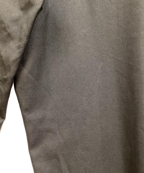 GROUND Y（グラウンドワイ）GROUND Y (グラウンドワイ) WOOL/POLYESTER GABARDINE DRAWSTRING PANTS ブラック サイズ:3の古着・服飾アイテム