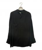 Yohji Yamamoto pour hommeヨウジヤマモト プールオム）の古着「W-胸切り替えPB・C」｜ブラック
