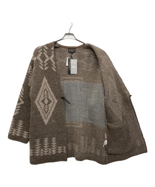 PENDLETON（ペンドルトン）PENDLETON (ペンドルトン) BEAMS Lights (ビームスライト) 別注 トグル カーディガン ベージュ サイズ:Lの古着・服飾アイテム