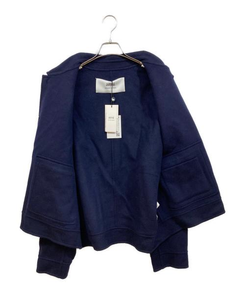 AMI Alexandre Mattiussi（アミアレクサンドルマテュッシ）AMI Alexandre Mattiussi (アミアレクサンドルマテュッシ) BOXY FIT DOUBLE FACE JACKET ネイビー サイズ:XLの古着・服飾アイテム