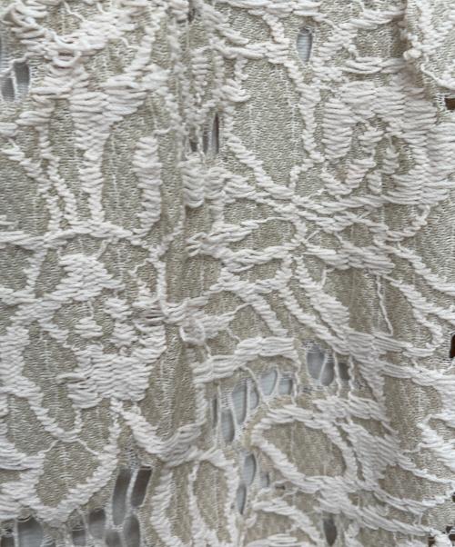 LANVIN en Bleu（ランバンオンブルー）LANVIN en Bleu (ランバンオンブルー) スカラップレースワンピース ベージュ サイズ:38の古着・服飾アイテム