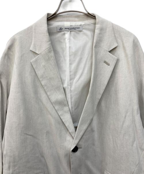 journal standard luxe（ジャーナルスタンダード ラックス）journal standard luxe (ジャーナルスタンダード リュクス) FEB/オーバーサイズテーラードジャケット ナチュラル サイズ:FREEの古着・服飾アイテム