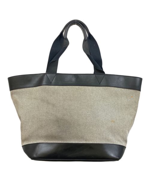 ALEXANDER WANG（アレキサンダー・ワン）ALEXANDER WANG (アレキサンダーワン) キャンバスレザートートバッグ ブラックの古着・服飾アイテム
