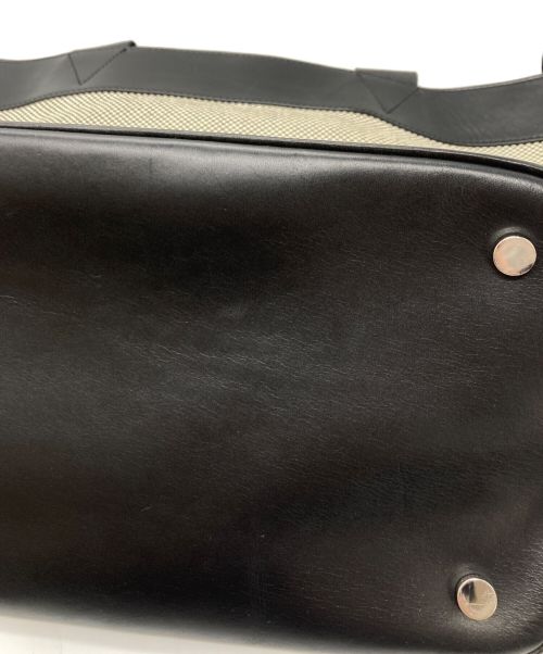 ALEXANDER WANG（アレキサンダー・ワン）ALEXANDER WANG (アレキサンダーワン) キャンバスレザートートバッグ ブラックの古着・服飾アイテム