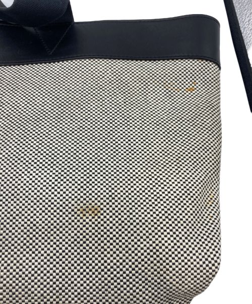 ALEXANDER WANG（アレキサンダー・ワン）ALEXANDER WANG (アレキサンダーワン) キャンバスレザートートバッグ ブラックの古着・服飾アイテム