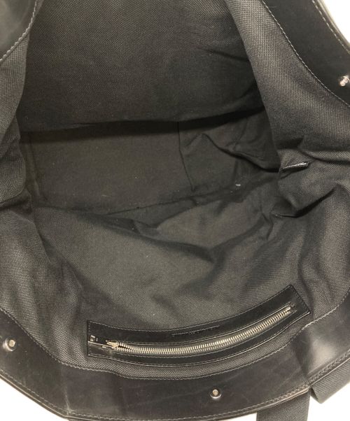 ALEXANDER WANG（アレキサンダー・ワン）ALEXANDER WANG (アレキサンダーワン) キャンバスレザートートバッグ ブラックの古着・服飾アイテム
